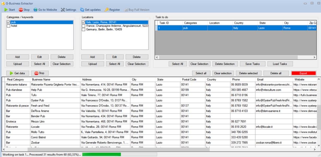 G-Business Extractor - Google Maps Data Extractor